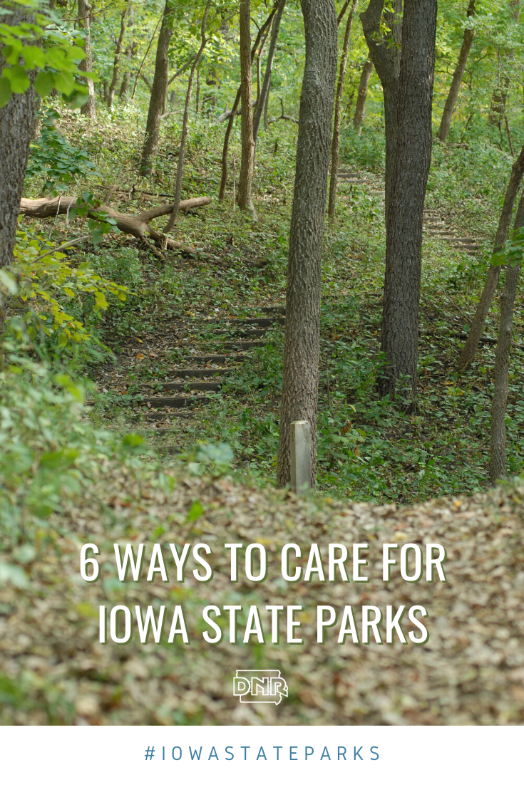 6 ways you can help take care of Iowa's State Parks when you visit   |  Iowa DNR